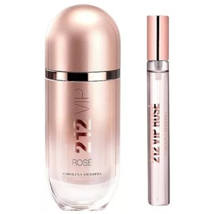 Carolina Herrera 212 VIP Rose Darčeková sada EDP 80 ml a miniaturka EDP 10 ml
