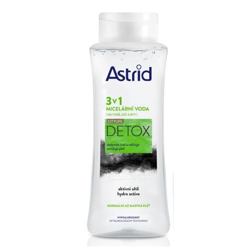 Astrid Citylife Detox Micellar Water ( normální až mastná pleť ) - Micelární voda 3v1 400 ml