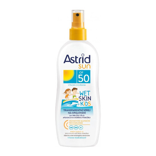Astrid SPF 50 Sun Kids - Dětský transparentní sprej na opalování 150 ml
