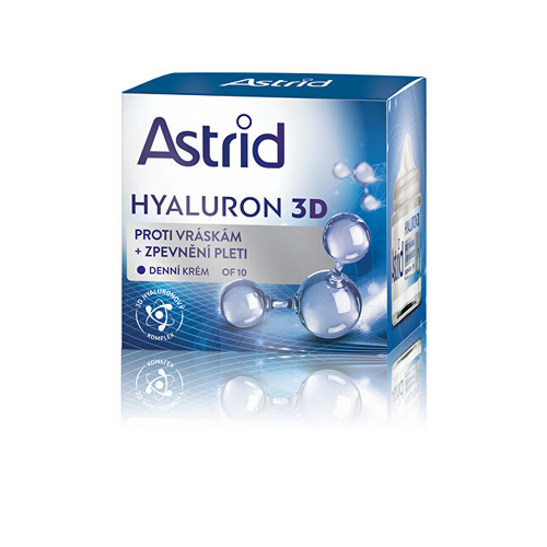 Astrid Hyaluron 3D OF 10 - Zpevňující denní krém proti vráskám 50 ml