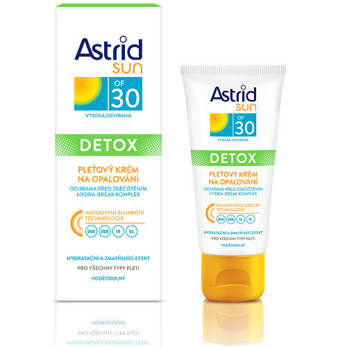 Astrid Sun Detox OF 30 - Pleťový krém na opalování 50 ml
