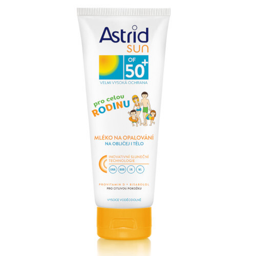 Astrid Sun OF 50+ - Mléko na opalování pro celou rodinu 250 ml