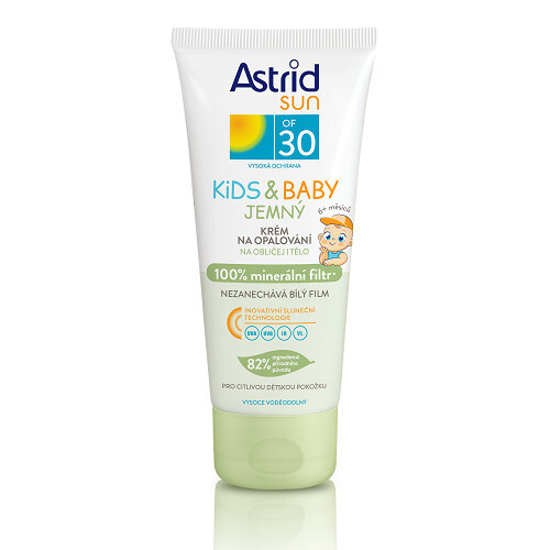 Astrid Sun OF 30 Kids & Baby - Jemný krém na opalování pro děti 100% minerální filtr 100 ml
