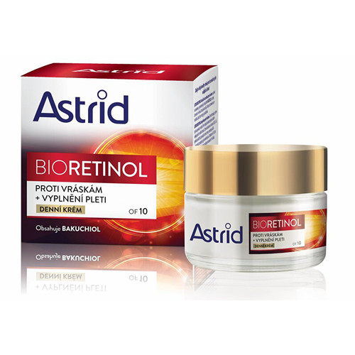 Astrid Bioretinol Day Cream OF 10 - Denní krém proti vráskám pro vyplnění pleti 50 ml