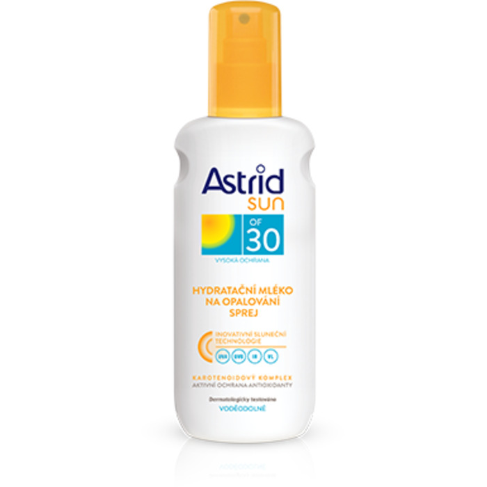 Astrid Sun Moisturizing Suncare Milk Spray SPF 30 - Hydratační mléko na opalování 200 ml