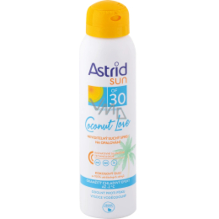 Astrid Sun Coconut Love Dry Mist Spray SPF30 - Neviditelný suchý sprej na opalování 150 ml
