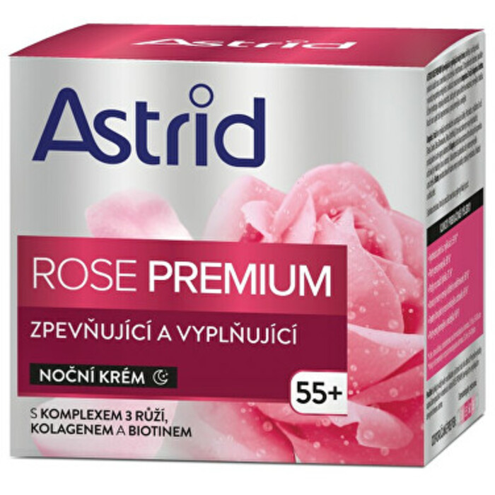 Rose Premium Night Cream ( 55+ ) - Zpevňující a vyplňující noční krém