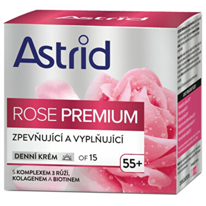 Astrid Rose Premium Day Cream OF 15 ( 55+ ) - Zpevňující a vyplňující denní krém 50 ml