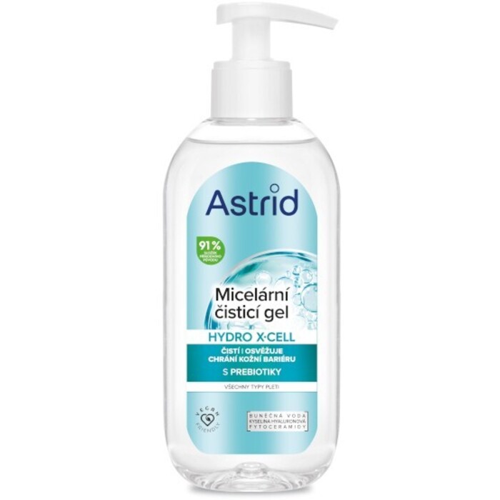 Astrid Hydro X-Cell Čistící micelární gel na tvář 200 ml