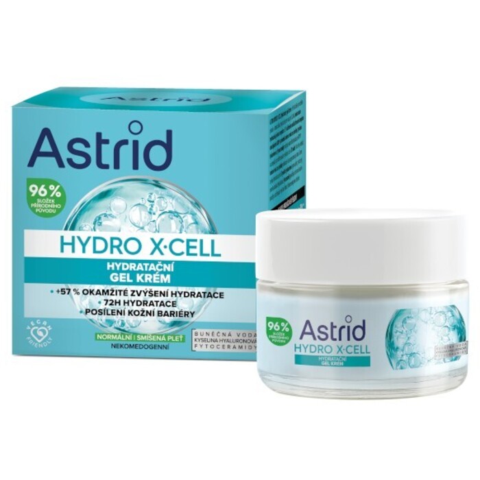 Astrid Hydro X-Cell - Hydratační gel krém pro normální až smíšenou pleť 50 ml