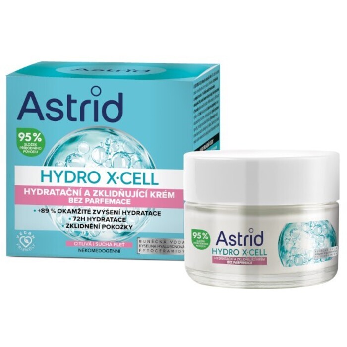 Hydro X-Cell - Hydratačný a upokojujúci krém pre citlivú pleť bez parfumácie
