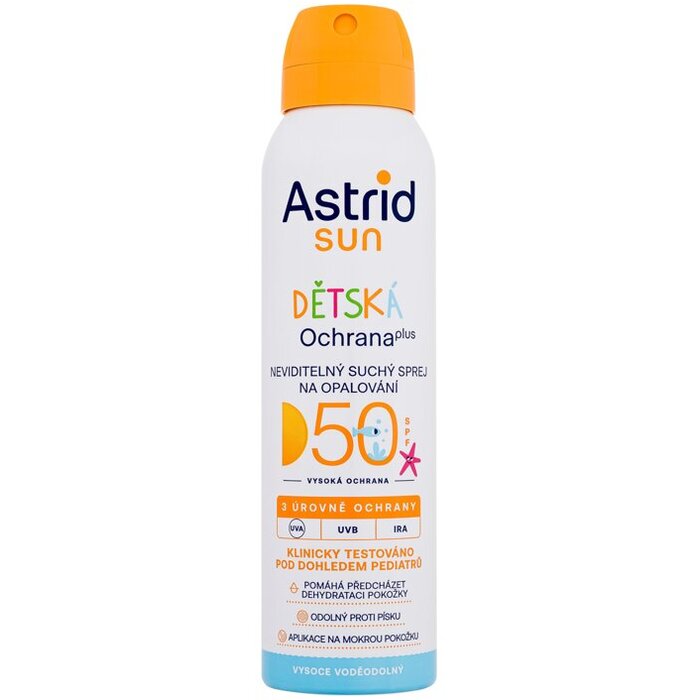 Astrid Sun Kids Dry Spray SPF50 - Opalovací přípravek na tělo 150 ml