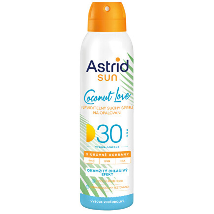 Astrid Sun Dry Spray SPF 30 - Neviditelný suchý sprej na opalování 150 ml