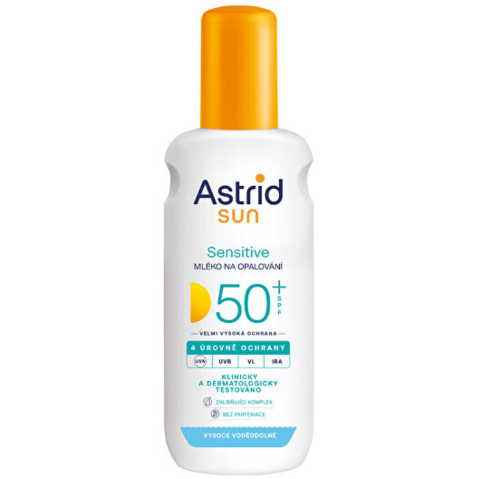 Astrid Sensitiv Sun Spray SPF 50 - Mléko ve spreji na opalování 150 ml