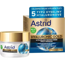 Hyaluronic Gold Cream - Vyplňující noční krém proti vráskám se zlatými proteiny