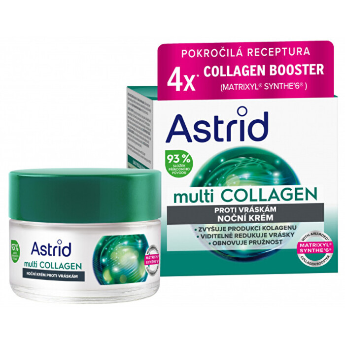 Multi Collagen Cream - Noční krém proti vráskám a pro obnovení pružnosti