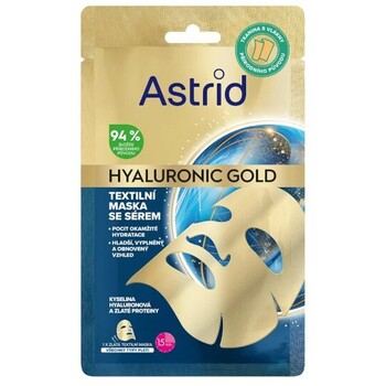 Hyaluronic Gold Mask - Textilní maska se zlatými proteiny pro hladší vzhled a obnovu objemu pleti