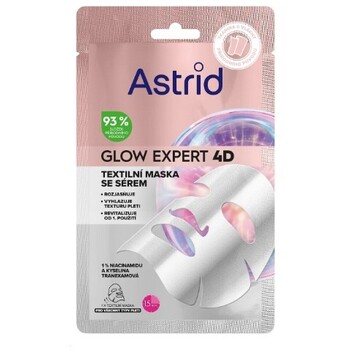 Glow Expert 4D Mask - Textilní maska pro rozjasnění a vyhlazení pleti s niacinamidem