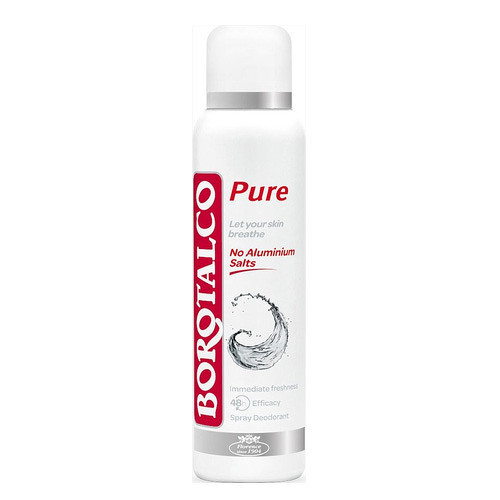 Borotalco Pure Spray dámský deodorant - dámský deodorant ve spreji 48h 150 ml