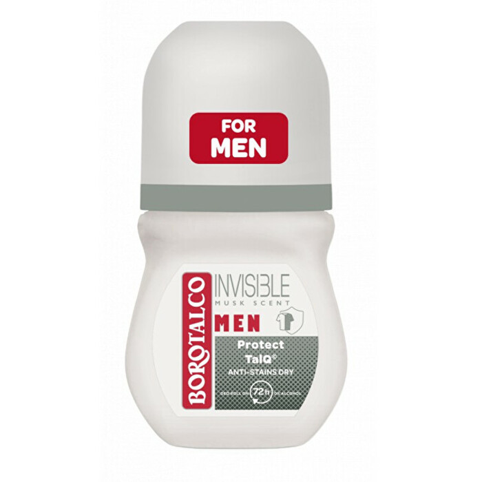 Borotalco Men Invisible Dry Deo Roll On - Kuličkový pánský deodorant 50 ml