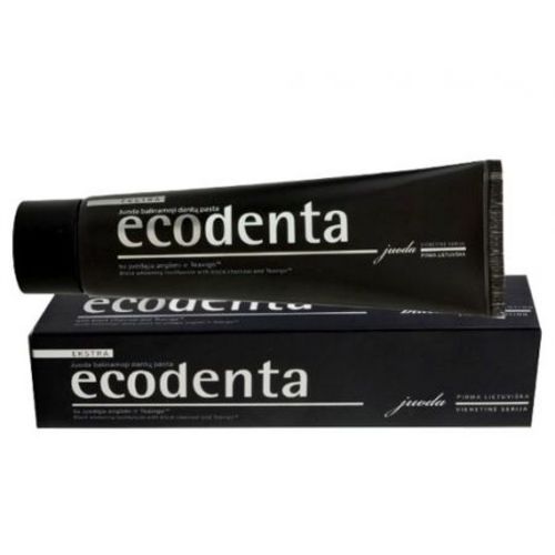 Ecodenta Black Whitening Toothpaste - Černá bělicí zubní pasta s uhlím a extraktem Teavigo 100 ml