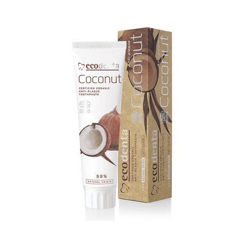 Ecodenta Certified Organic Anti-plaque Toothpaste - BIO zubní pasta proti zubnímu plaku s kokosovým olejem 75 ml