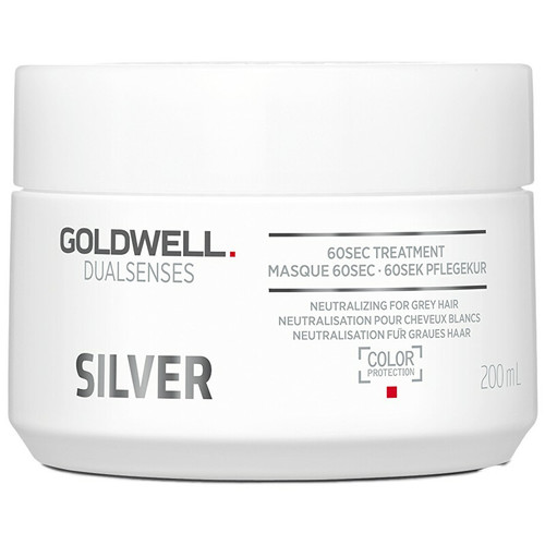 Maska pre blond a šedivé vlasy Silver (60sec Treatment)