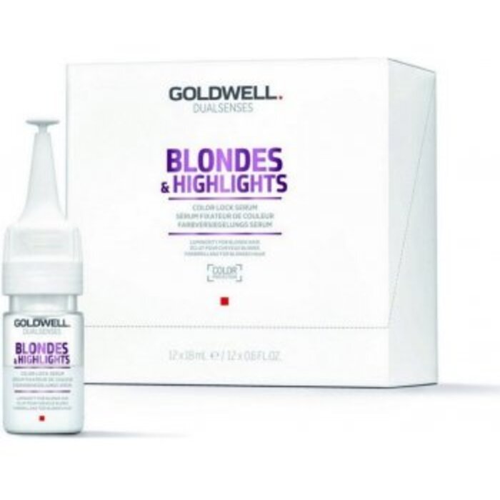 Goldwell Dualsenses Blondes & Highlights Color Lock Serum - Bezoplachová péče pro blond vlasy 216 ml
