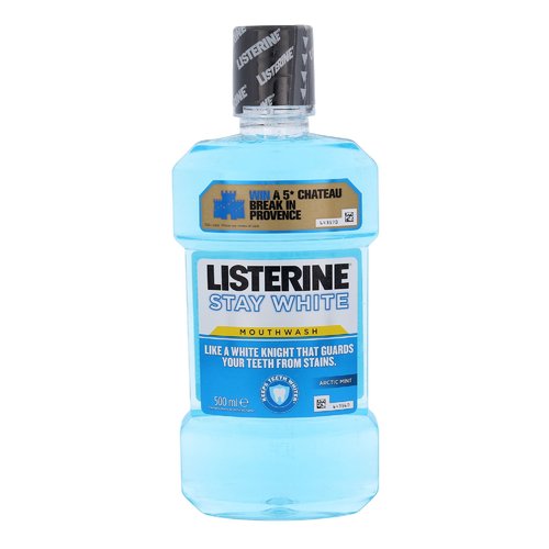 Listerine Stay White - Ústní voda s bělícím účinkem 500 ml