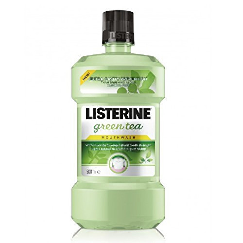 Listerine Green Tea MouthWash - Ústní voda bez alkoholu 500 ml