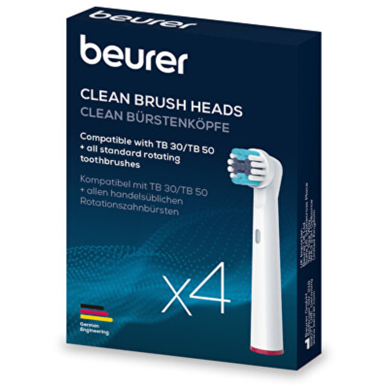 Náhradné kefkové hlavice ( 4 ks ) Clean
