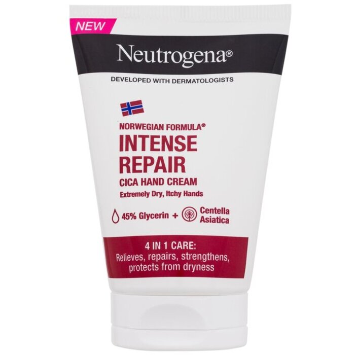 Norwegian Formula Intense Repair Cica Hand Cream - Krém na ruce pro zklidnění velmi suché a svědivé pokožky