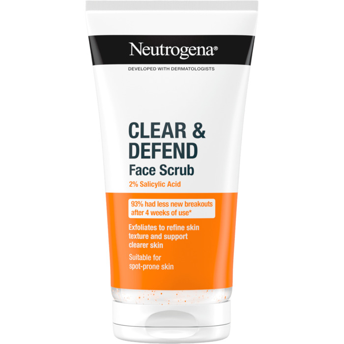 Clear & Defend Face Scrub - Peeling pro problematickou pleť 
