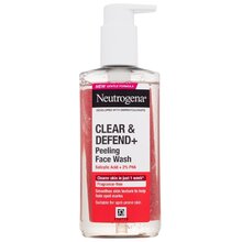Clear & Defend+ Peeling Face Wash - Čisticí gel s exfoliačním účinkem bez parfemace