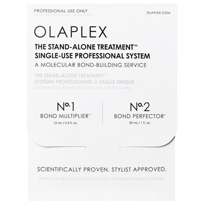 Olaplex Single-Use Professional System Travel Set Bond Multiplier No.1 15 ml + Bond Perfector No.2 30 ml Dárková sada