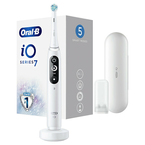 Oral B iO7 Series White Alabaster Toothbrush - Elektický zubní kartáček