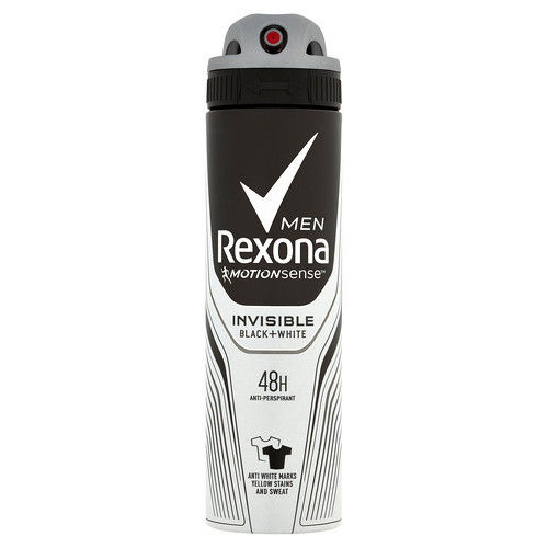 Men Motionsense Invisible Black + White - Antiperspirant v spreji