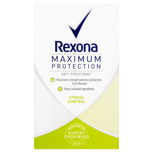 Rexona Maximum Protection Stress Control Deostick - Tuhý dámský deodorant 45 ml