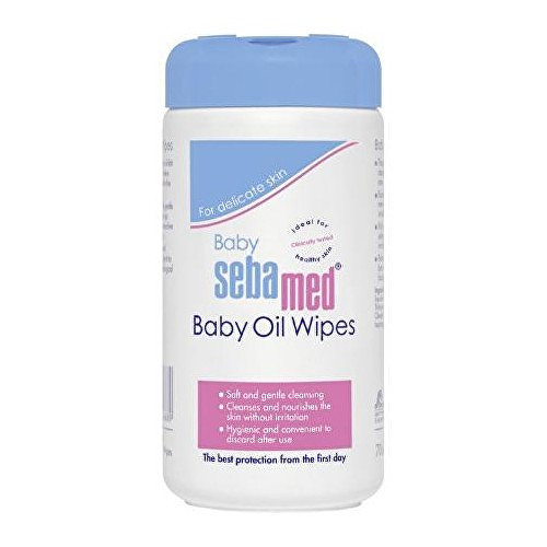 Baby Oil Wipes - Dětské olejové ubrousky Baby 70 ks