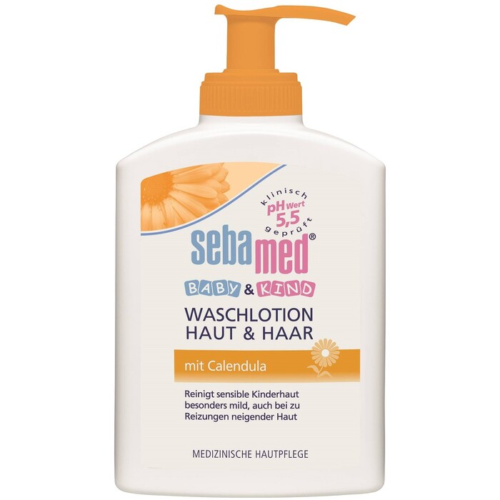 Sebamed Baby Washing Lotion Skin & Hair With Calendula - Mycí emulze na tělo a vlasy pro děti 200 ml