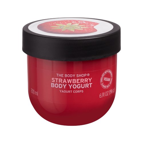 The Body Shop Strawberry Body Yogurt Cream ( normální až suchá ) - Hydratační tělový jogurt 200 ml