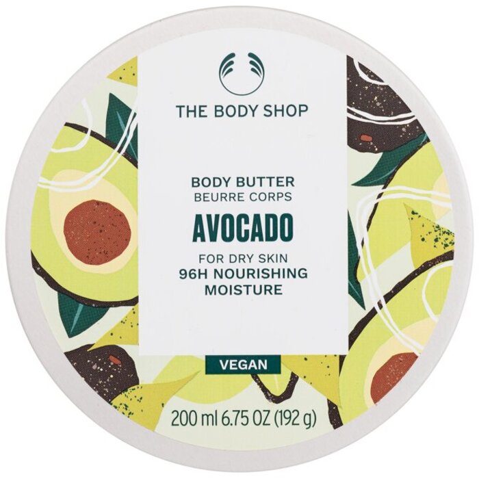 The Body Shop Avocado Body Butter - Hydratační tělové máslo 200 ml