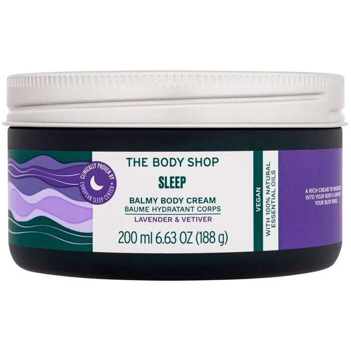 The Body Shop Sleep Balmy Body Cream - Relaxační tělový krém pro lepší spánek 200 ml