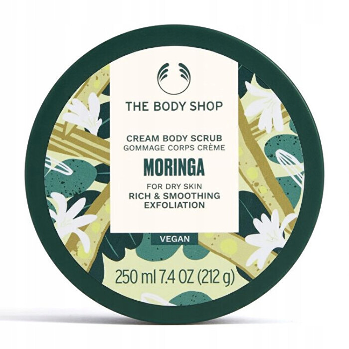 The Body Shop Moringa Body Scrub - Tělový peeling pro suchou pokožku 240 ml