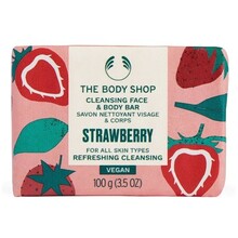 Strawberry Cleansing Face & Body Bar - Tuhé mýdlo na obličej a tělo