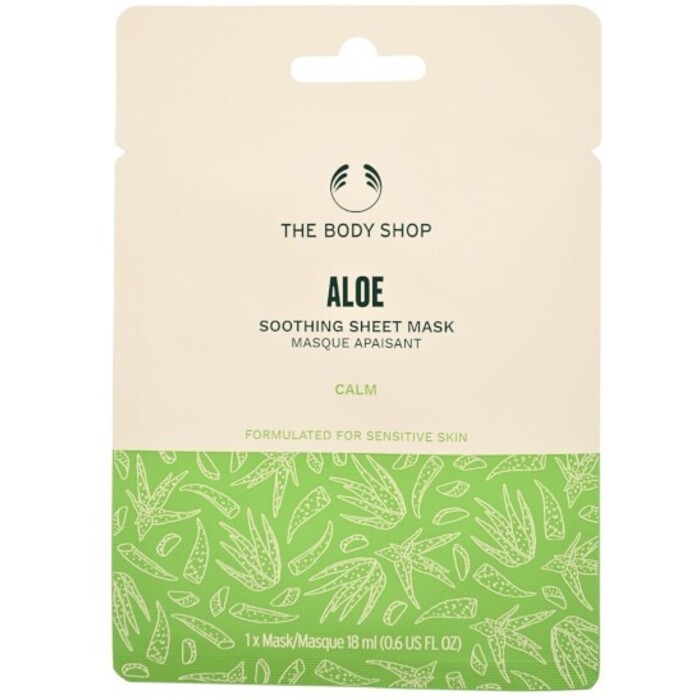 The Body Shop Aloe Soothing Sheet Mask - Zklidňující slupovací pleťová maska 18 ml