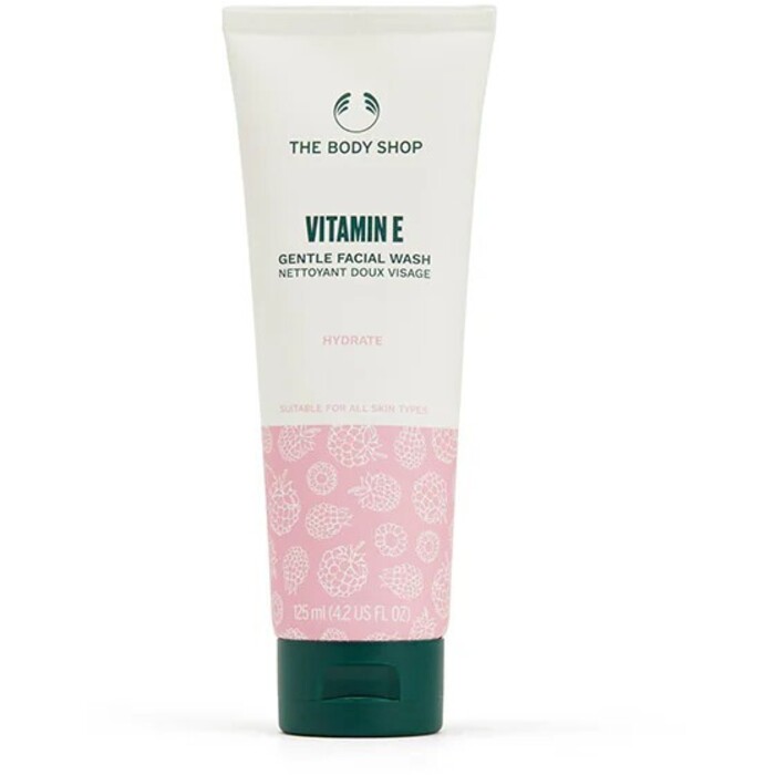 The Body Shop Vitamin E Gentle Facial Wash - Jemný mycí gel s vitamínem E pro všechny typy pleti 125 ml