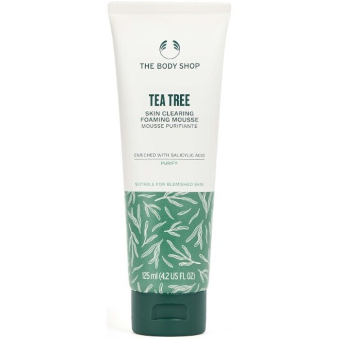 The Body Shop Tea Tree Skin Clearing Foaming Mousse - Čisticí pěna pro mastnou pleť 125 ml