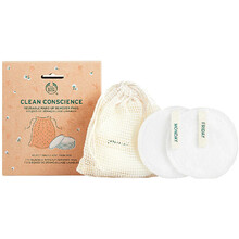 Reusable Makeup Remover Pads Bamboo & Cotton - Pratelné odličovací tampony ( 7 ks ) 