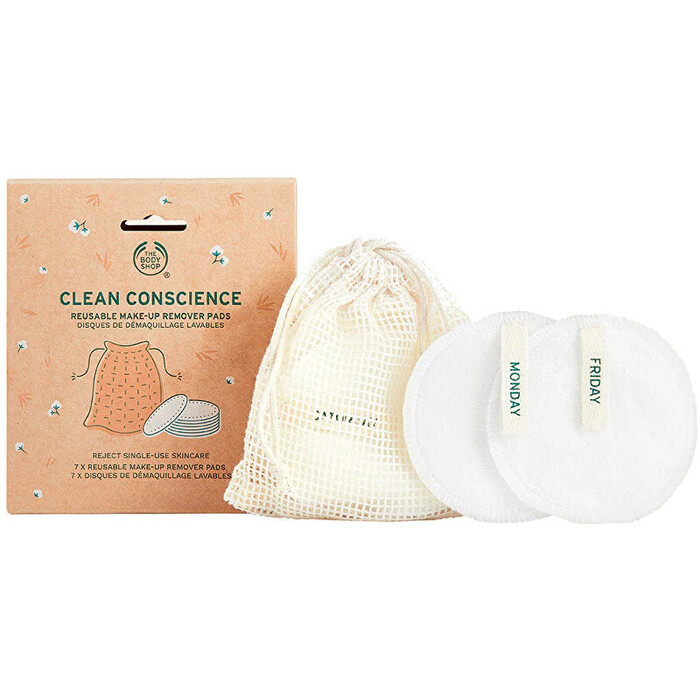 Reusable Makeup Remover Pads Bamboo & Cotton - Pratelné odličovací tampony ( 7 ks ) 
